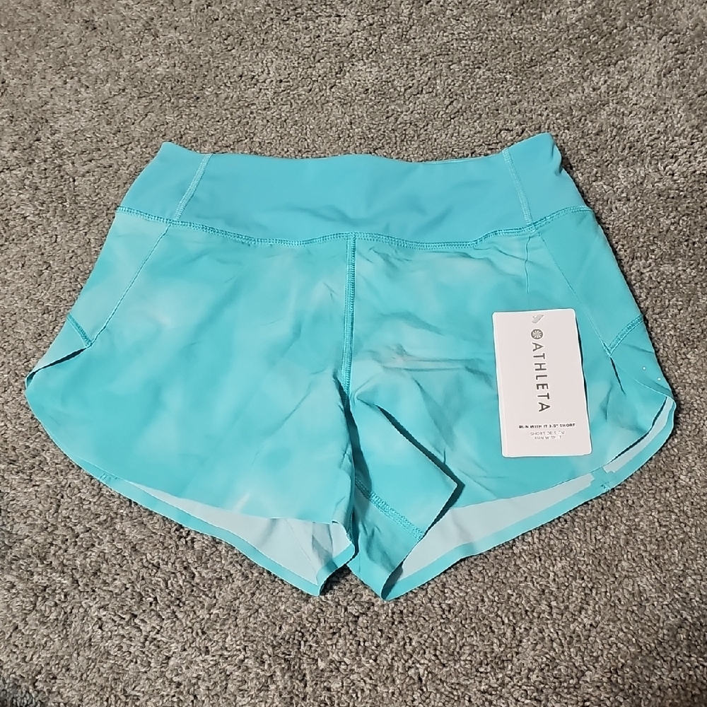 Athleta Womens Activewear Athleisure Run with it 3.5" Short Size XXS